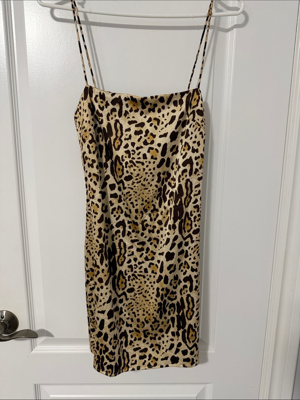 Anine bing leopard silk Print Slip Dress - Beige Brown